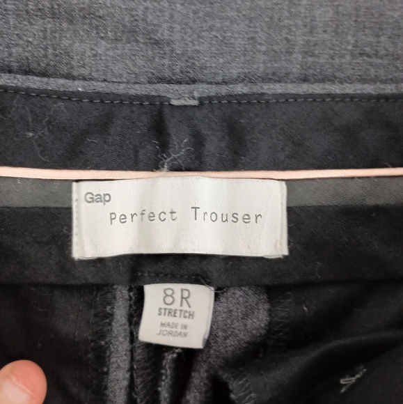 GAP Solid Gray Perfect Trousers Work Business Slacks (#1,329) - Picture 3 of 7